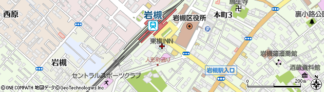 東横ＩＮＮさいたま岩槻駅前有料駐車場周辺の地図