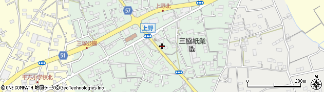 埼玉県上尾市上野232周辺の地図