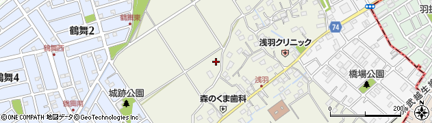 埼玉県坂戸市浅羽周辺の地図