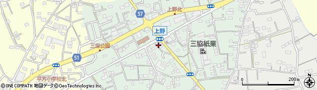 埼玉県上尾市上野228周辺の地図