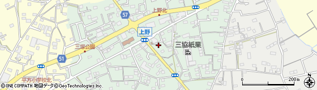 埼玉県上尾市上野231周辺の地図
