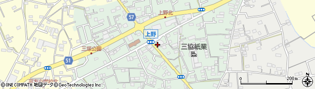 埼玉県　警察署上尾警察署平方交番周辺の地図