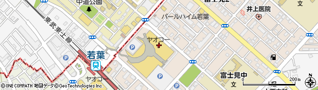 ヤオコーワカバウォーク店周辺の地図