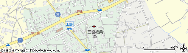 埼玉県上尾市上野267周辺の地図