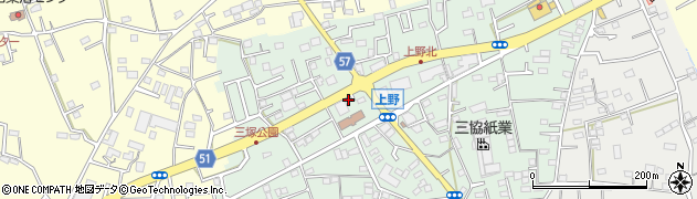 埼玉県上尾市上野56周辺の地図
