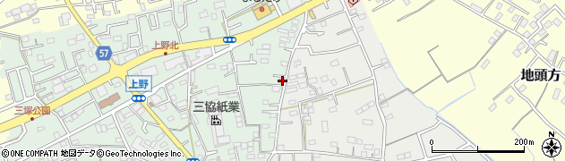 埼玉県上尾市上野259周辺の地図