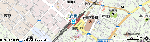 岩槻駅周辺の地図