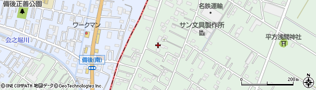 埼玉県越谷市平方126周辺の地図