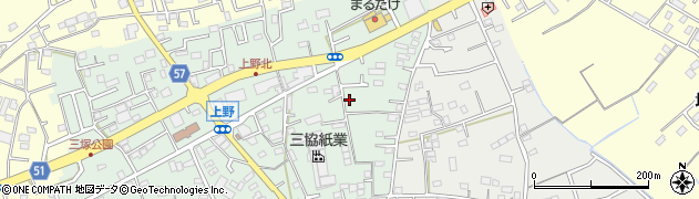 埼玉県上尾市上野264周辺の地図