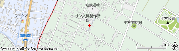 埼玉県越谷市平方3117周辺の地図