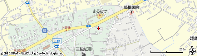 埼玉県上尾市上野247周辺の地図