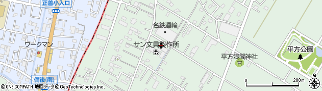 埼玉県越谷市平方3134周辺の地図