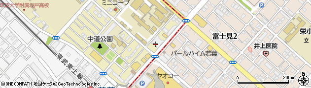 若葉駅　自転車駐車場周辺の地図
