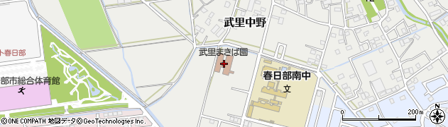 埼玉県春日部市武里中野705周辺の地図