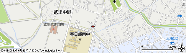 埼玉県春日部市武里中野303周辺の地図