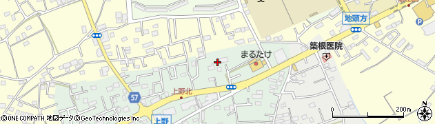 埼玉県上尾市上野19周辺の地図