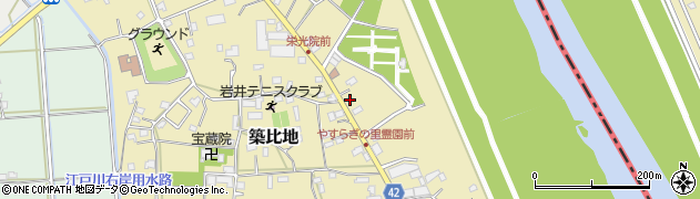 埼玉県北葛飾郡松伏町築比地1689周辺の地図