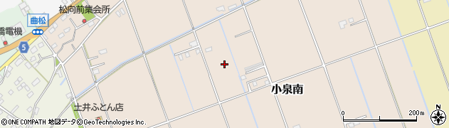 茨城県潮来市小泉南周辺の地図
