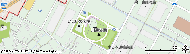 川通公園野球場（やまぶきスタジアム）周辺の地図