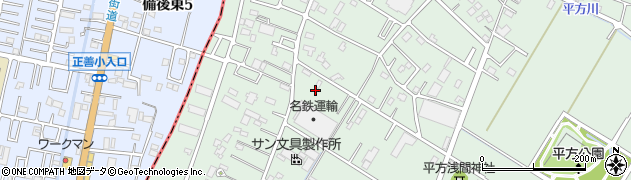 埼玉県越谷市平方3188周辺の地図