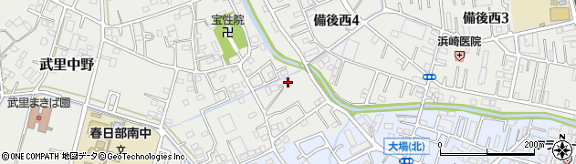 埼玉県春日部市武里中野30周辺の地図