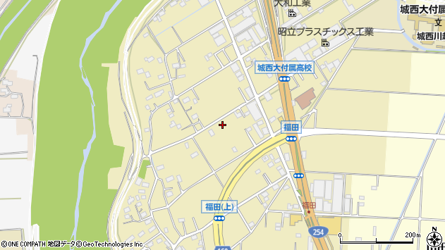 〒350-0821 埼玉県川越市福田の地図