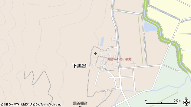 〒912-0075 福井県大野市下黒谷の地図