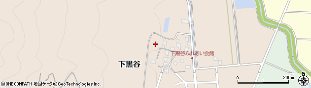 福井県大野市下黒谷周辺の地図