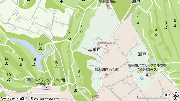 〒278-0012 千葉県野田市瀬戸の地図