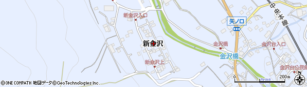 長野県茅野市金沢新金沢周辺の地図