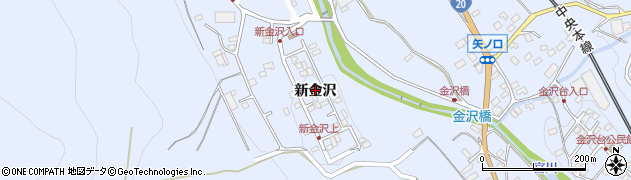 長野県茅野市金沢（新金沢）周辺の地図