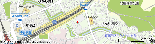 茨城県守谷市ひがし野周辺の地図