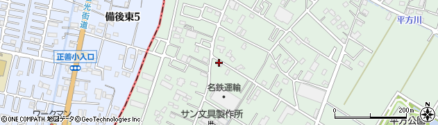 埼玉県越谷市平方3185周辺の地図