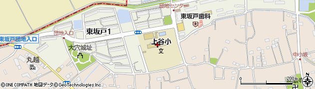 坂戸市立上谷小学校周辺の地図