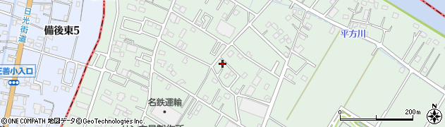 埼玉県越谷市平方3277周辺の地図