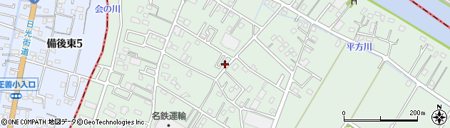 埼玉県越谷市平方355周辺の地図
