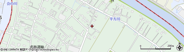 埼玉県越谷市平方530周辺の地図