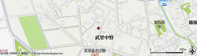 埼玉県春日部市武里中野393周辺の地図