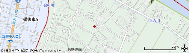 埼玉県越谷市平方356周辺の地図
