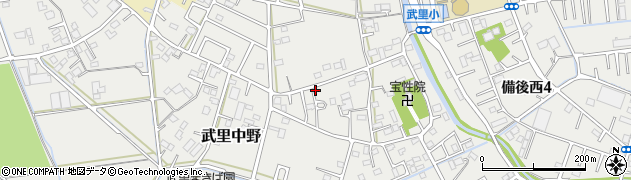 埼玉県春日部市武里中野175周辺の地図