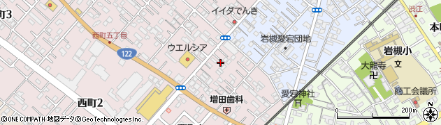 岩槻書店周辺の地図