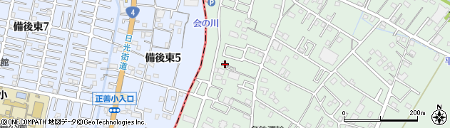 埼玉県越谷市平方197周辺の地図