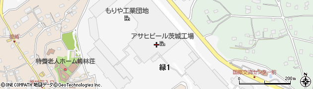 茨城県守谷市緑周辺の地図