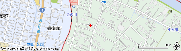 埼玉県越谷市平方205周辺の地図