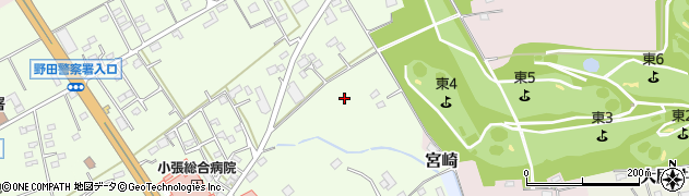 千葉県野田市横内周辺の地図