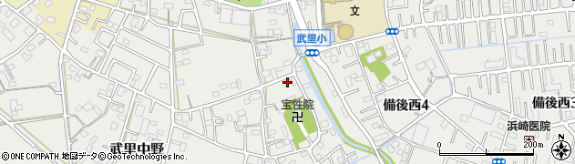 埼玉県春日部市武里中野69周辺の地図