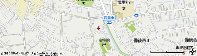 埼玉県春日部市武里中野73周辺の地図