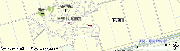 茨城県稲敷市下須田729周辺の地図