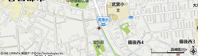 埼玉県春日部市武里中野43周辺の地図
