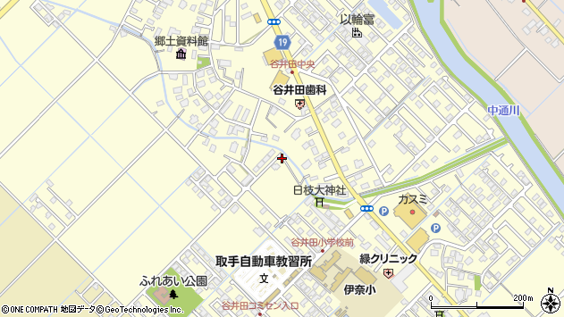 〒300-2337 茨城県つくばみらい市谷井田の地図